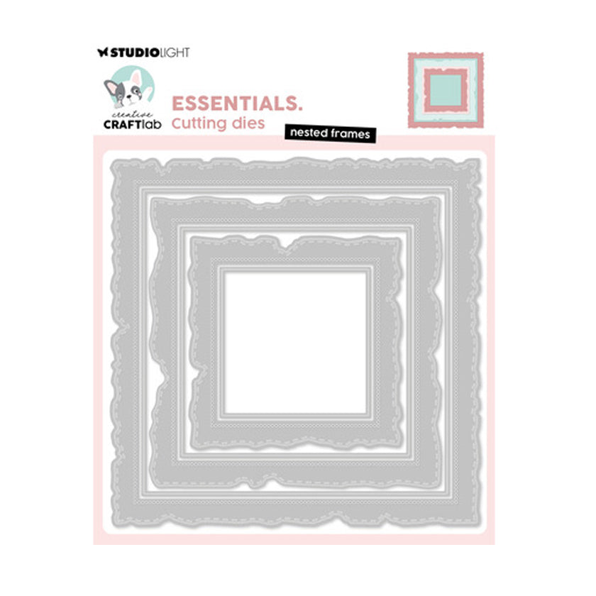 CD1108 Nested frames stansmal van craftlab essentiasl Studio Light . Dit is een stansmal voor hobby