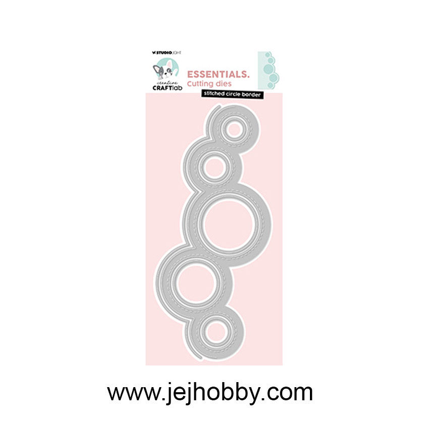 CD982, Stitched Circle Border, craftlab, studio light, jej hobby