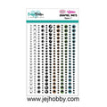 CDED-0012, Glitter enamel dots, eyes 1, Carlijn design, jej hobby