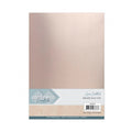 CDEML004 Metallic Rose Gold Linen cardstock van Card deco. Dit is karton voor hobby.