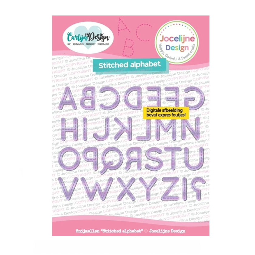CDJD-0075, stitched alphabet, Carlijn design, jej hobby