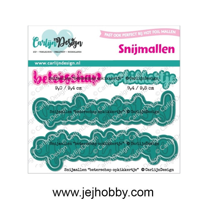 CDSN-0309, Beterschap opkikkertje, Carlijn Design, Jej hobby