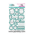 CDSN-0332, Choco friends snijmallen, Carlijn design, jej hobby