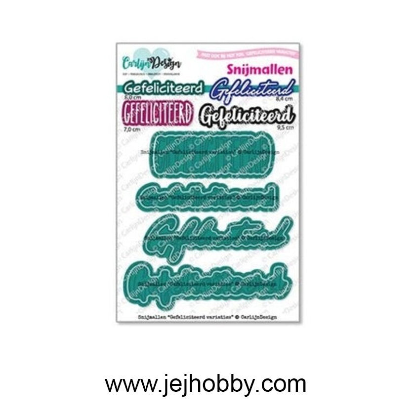 CDSN-0339, Gefeliciteerd, Carlijn design, jej hobby