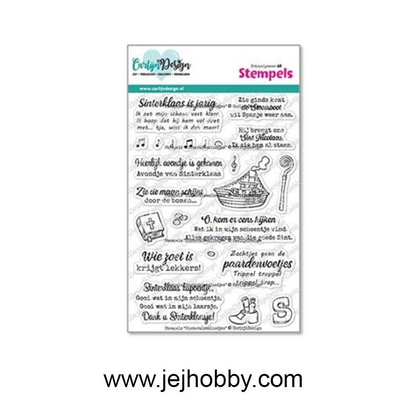 CDST-0156, SInterklaas liedjes, Stempel,  Carlijn design, jej hobby