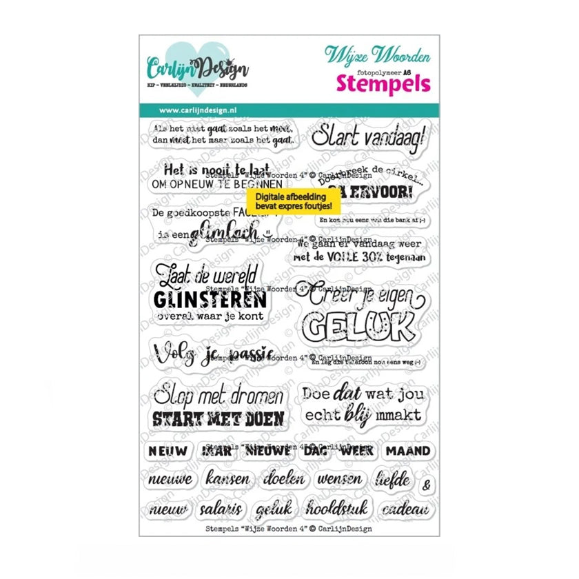 CDST-0167, Wijze woorden 4, Carlijn design, jej hobby