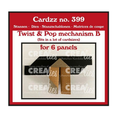 CLCZ399, Crealies Cardzz Twist, mechanisme B voor 6 panelen, jej hobby