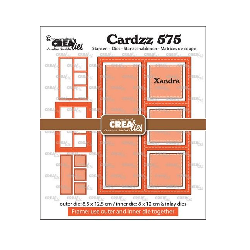 Crealies Cardzz Frame & inlay Xandra