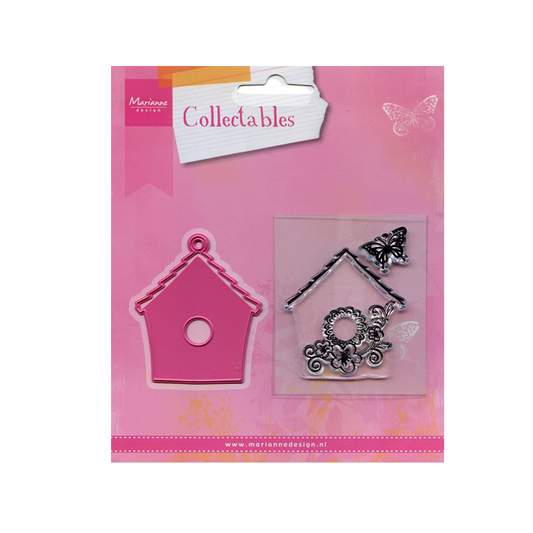 COL1308. Marianne design. Collectables. Birdhouse flowers. Jej hobby