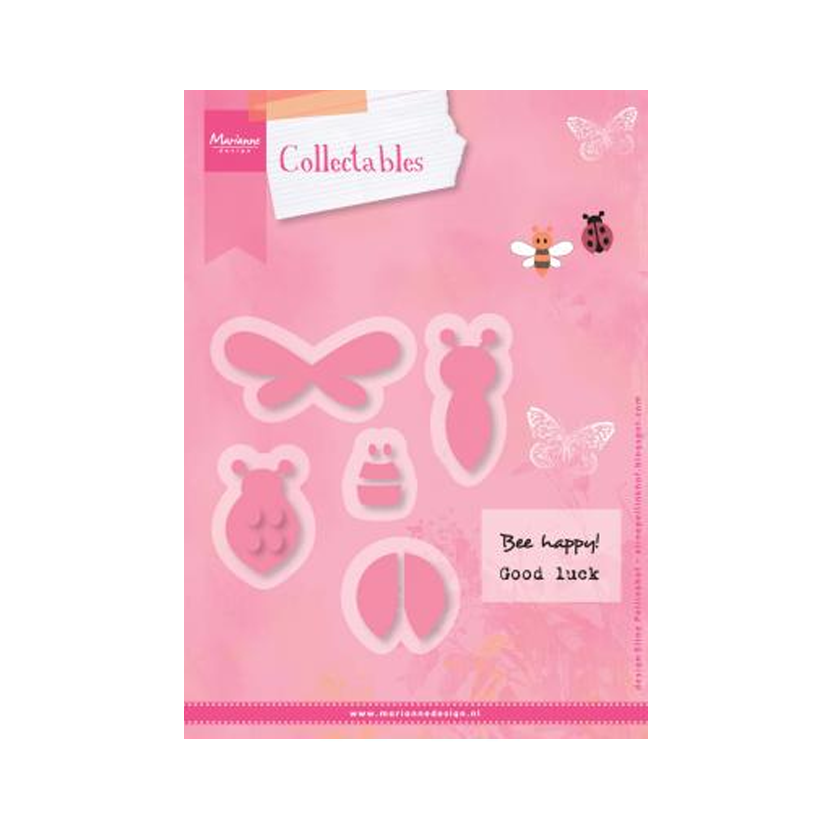 COL1356. Marianne design. Collectable. Eline's bee & ladybug. jej hobby