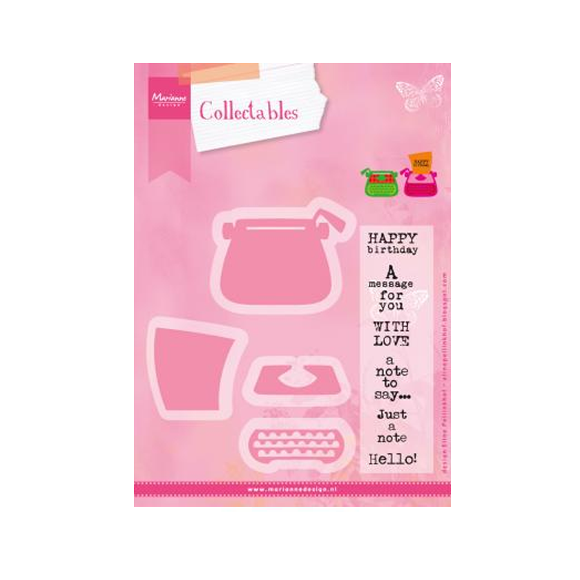 COL1358. Marianne design. Collectable. Eline's typewriter. jej hobby