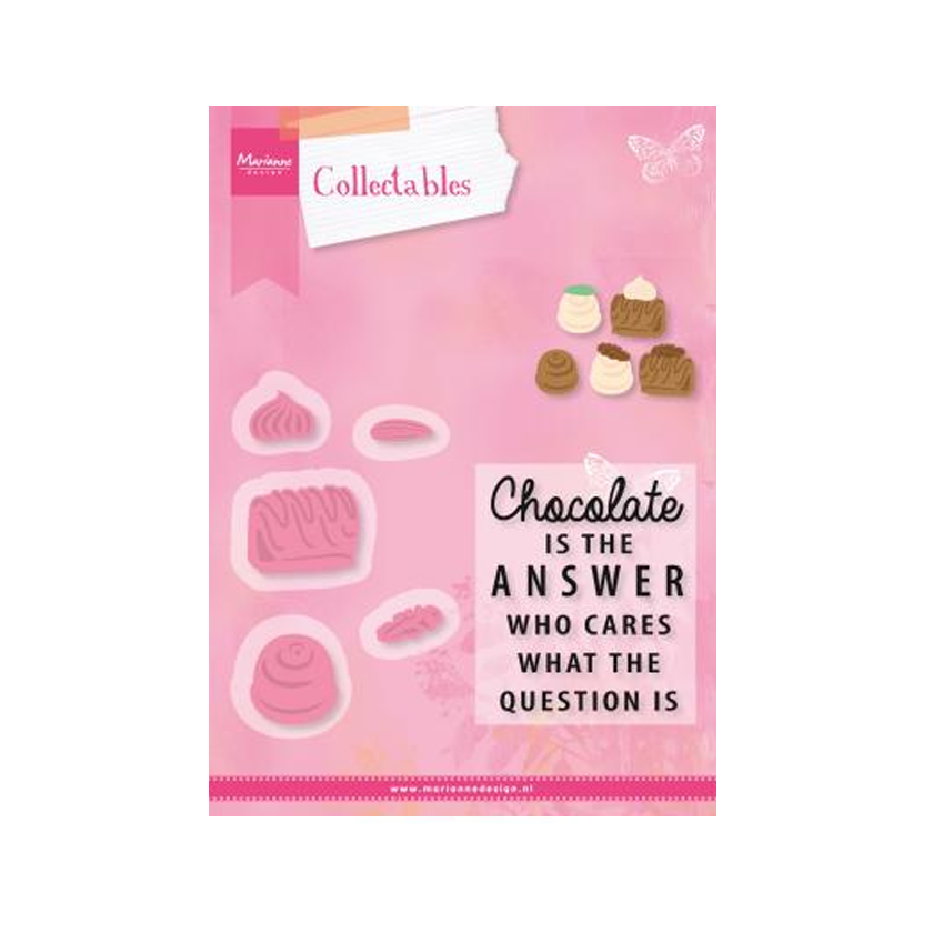 COL1366. Marianne design. Collectable. chocolate is the answer. jej hobby