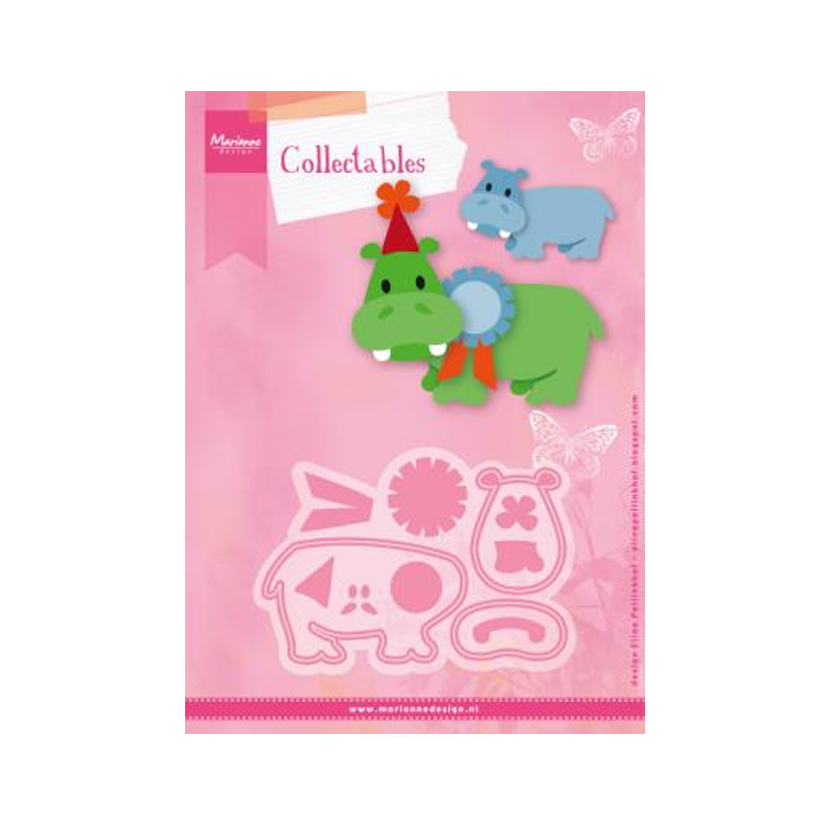 COL1450. Marianne design. Collectable. eline's happy hippo. jej hobby