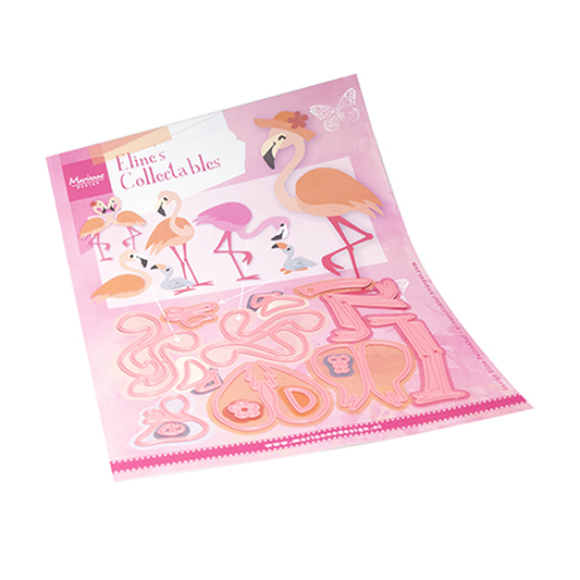 COL1549, Marianne design, collectable Eline's Flamingo family, jej hobby