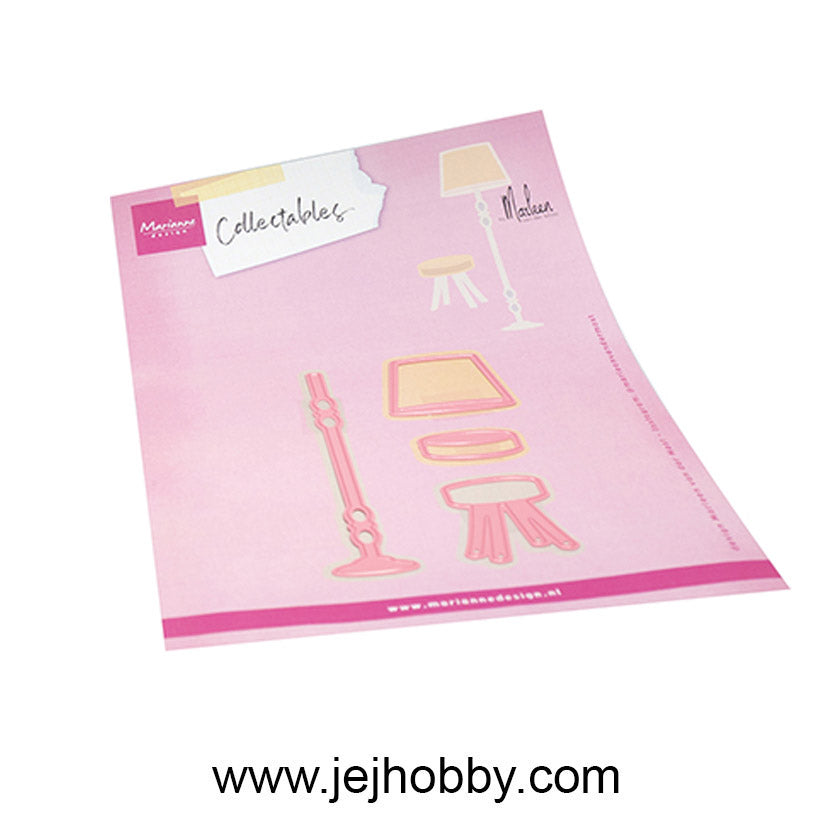 COL1566 Lamp & Stool by Marlene