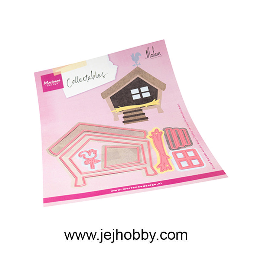 COL1572 Animal Shed by Marleen, Marianne design collectables, jej hobby 