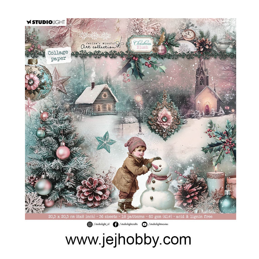 CPP391, Christmas blush, JMA, Designer, paper pad, studio light, jej hobby