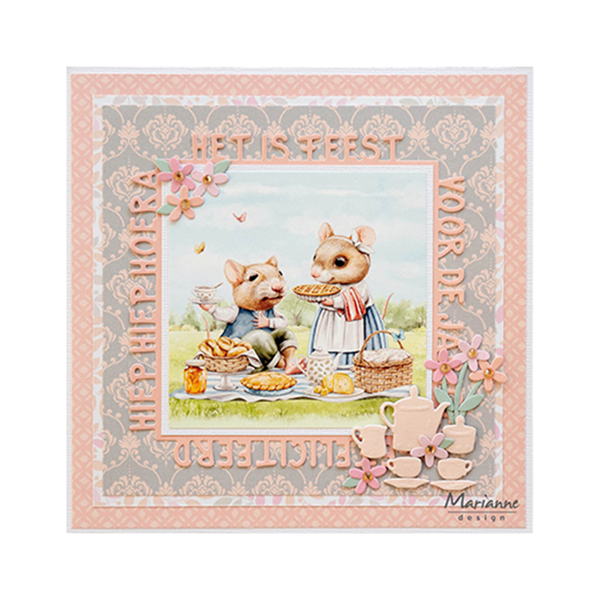 VK9610 Marianne Design Knipvel A4, Picnic in the Park