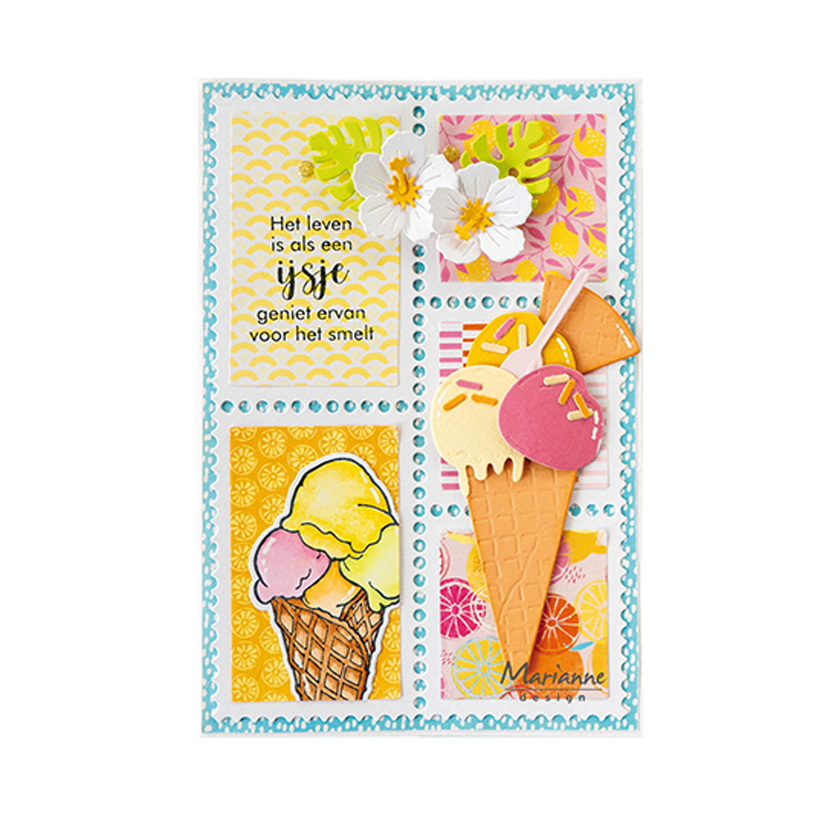 PK9190 Marianne Design ,Paper Pad, Fresh Lemonade