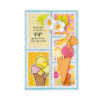 PK9190 Marianne Design ,Paper Pad, Fresh Lemonade