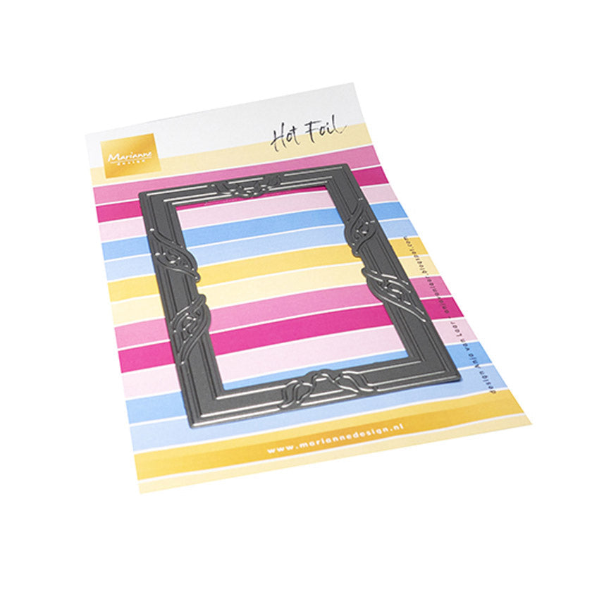 CR1683 craftable hotfoil Anja's Classic rectangle van Marianne Design