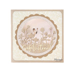 Voorbeeldkaart gemaakt met de CR1684 craftable silhouette flower meadow van Marianne design.