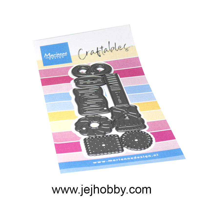 CR1713, Punch die XL cookies Craftable, Marianne Design, jej hobby
