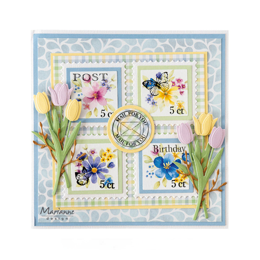 Dit een voorbeeldkaart van de CR1723 4 stamps van Marianne design