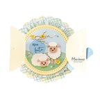 Voorbeeld kaart gemaakt met de CR1726 craftables Peek a boo van Marianne Design