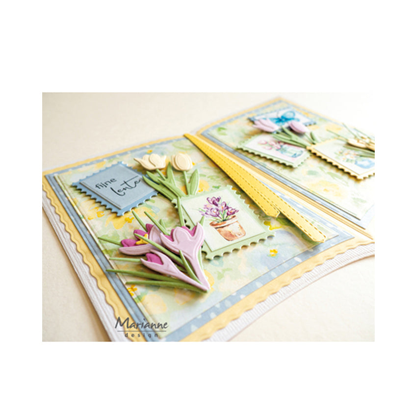 Dit is een voorbeeldkaart met de cr1728 craftable crocus by marleen van Marianne Design