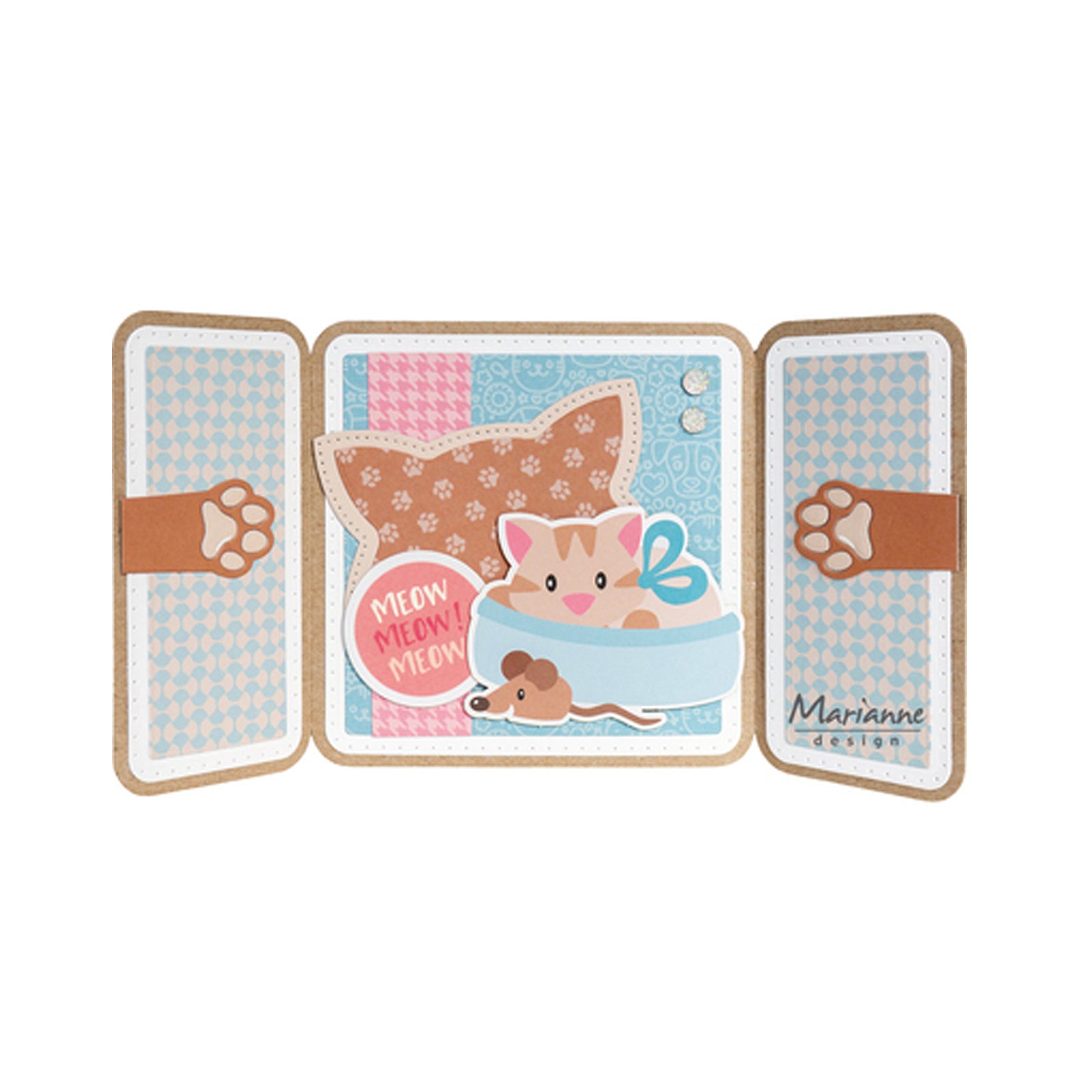 CR1732 cat frame stansmallen van Marianne Design. Dit is een stansmal voor hobby