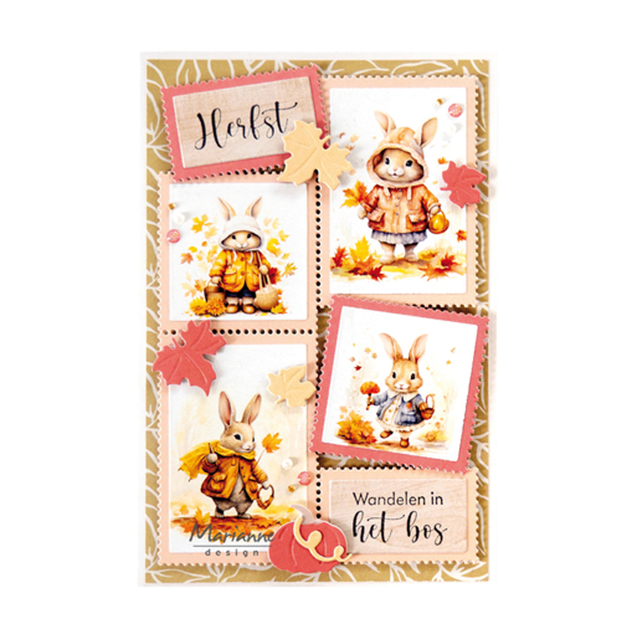voorbeeld gemaakt met de CR1739 Stamp layout A6 stansmal creatables van Marianne design