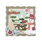Voorbeeld gemaakt met de Marianne Design Craftables CR1747 Photo Frame Square en VK9657 Christmas Elements Die-Cuts by Marleen