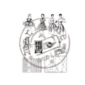 Clear stamps Marianne design faboules fifties