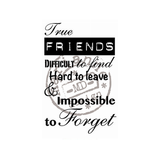 Clear stamps Marianne design True friends