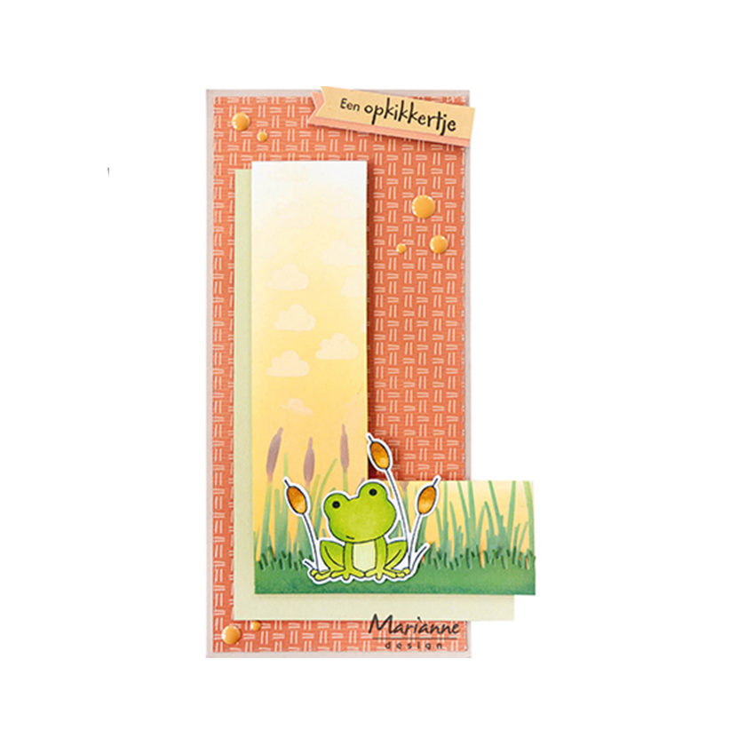 Marianne Design Stamps & die set, Frog