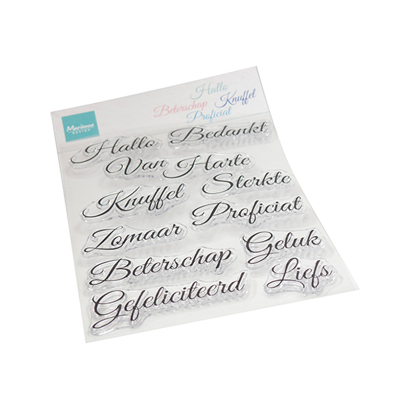 Marianne Design clear stamps Elegante wensen