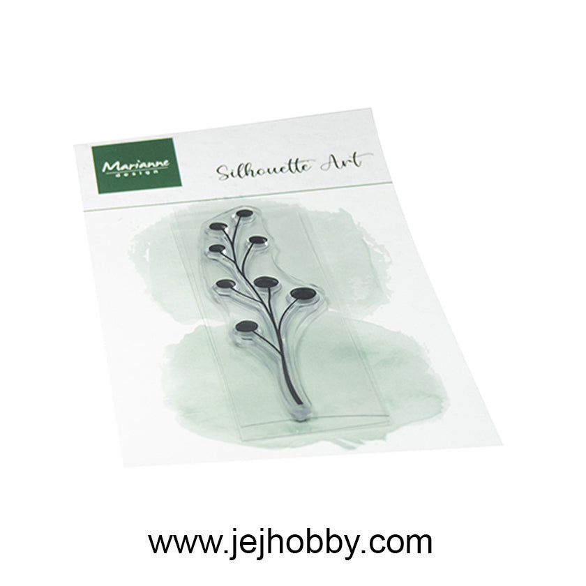 CS1179, Silhouette Art, Berries, Marianne design, jej hobby