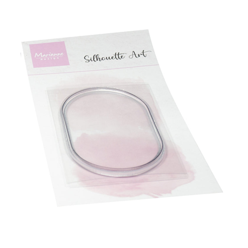 CS1187, Silhouette Art Oval frame, Marianne Design, jej hobby