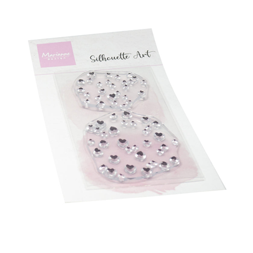 CS1189, Silhouette Art Haerts, Marianne Design, jej hobby