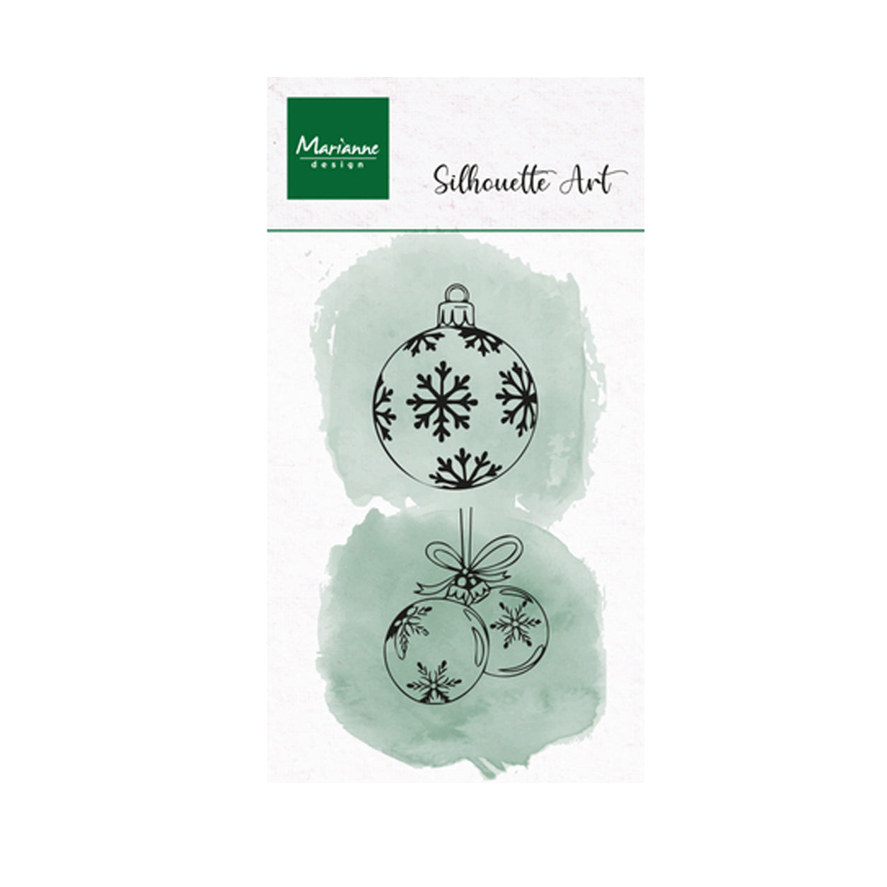 CS1200 Clear stamp silhouette art Ornaments van Marianne Design