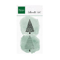 CS1202 Clear stamp silhouette art Merry trees van Marianne design