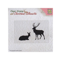 CSIL001 Nellie's choise. Clear stamp. Christmas silhouette reindeer. jej hobby