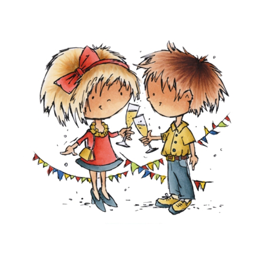 Clear stamps Marianne design Don & Daisy Cheers