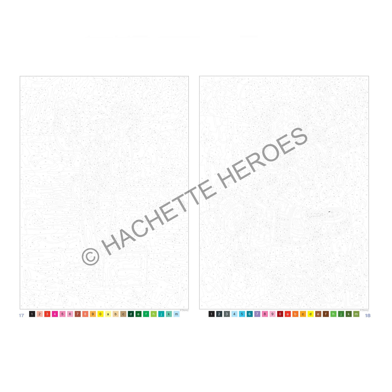 DIsney coloriages mysteres Best of Nature kleuren op nummer