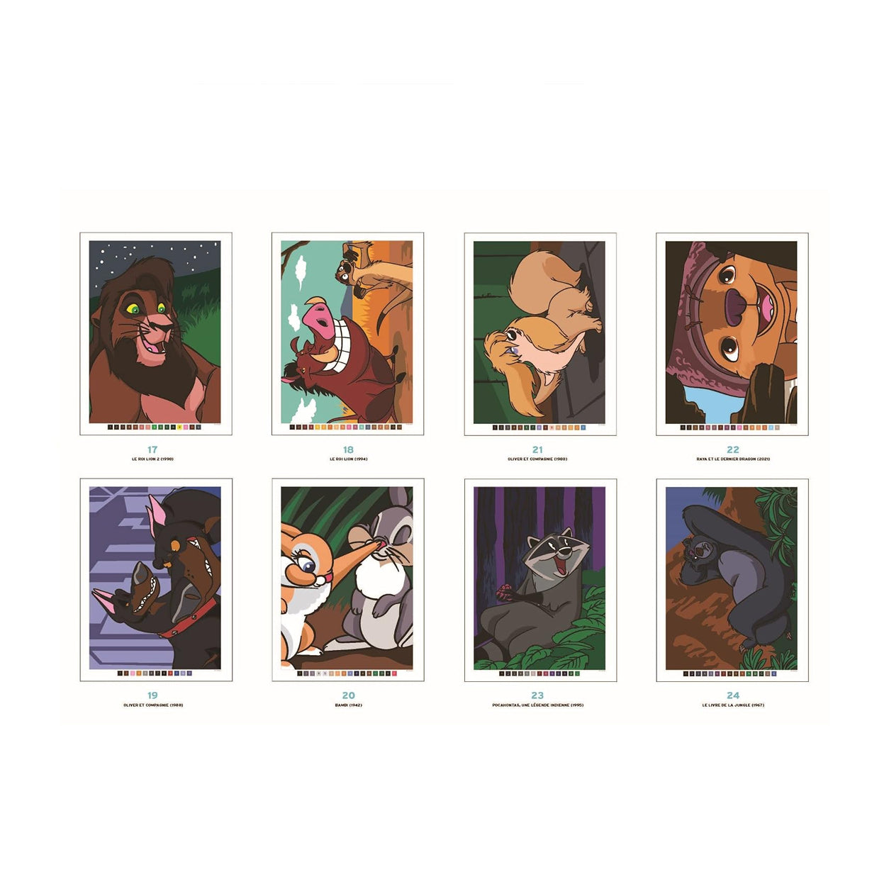 Disney coloriages mysteres Bestiaire kleuren op nummer