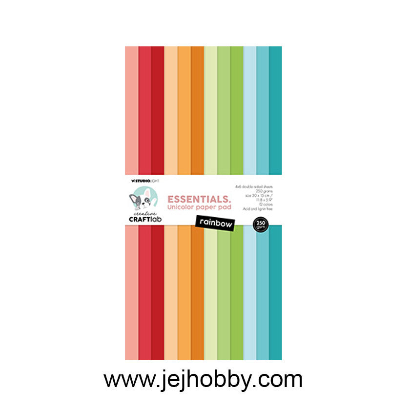 DPP307, Unicolor Paper Pad rainbow, studio light, jej hobby