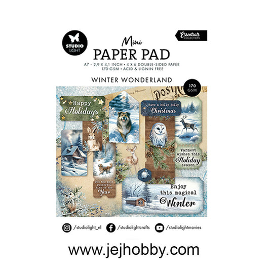 DPP325 mini paper pad winter wonderland