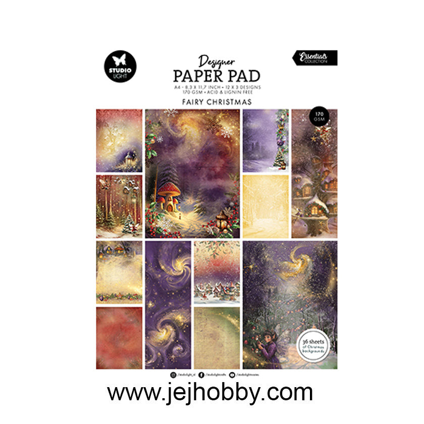 DPP337, Fairy Christmas, paper pad, Studio light, jej hobby