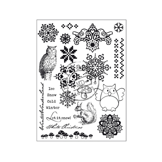 Clear stamps Marianne design Eline's winter huis